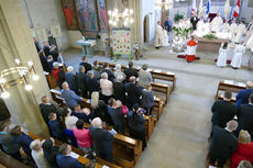 Feier der 1. Heiligen Kommunion in Sankt Crescentius (Foto: Karl-Franz Thiede)